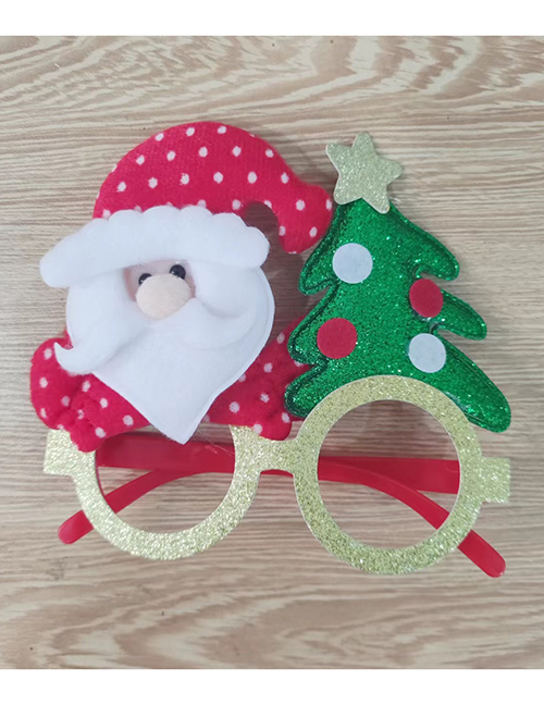Fashion Old Man Christmas Tree Glasses Cotton Santa Christmas Tree Glasses