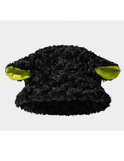 Fashion Black Lamb Baa Hat Lamb Fleece Bucket Hat