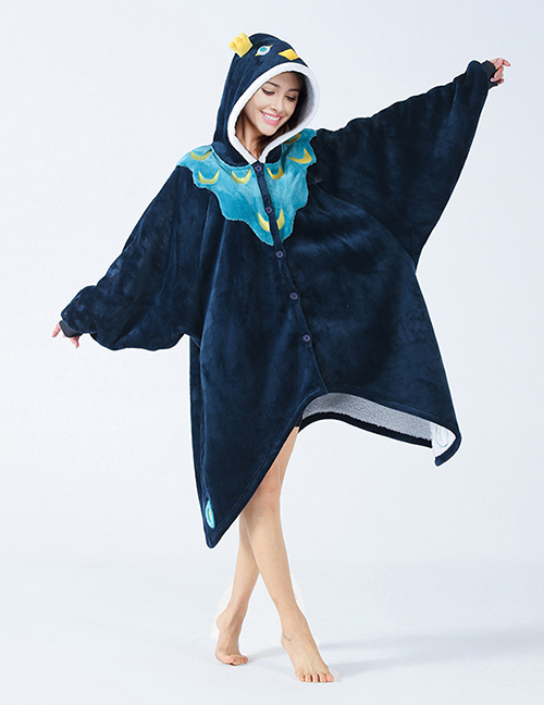 Fashion Peacock Five Star Blanket Flannel Peacock Blanket Cape  Flannel