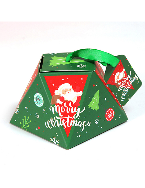 Fashion S513 Dark Green Santa Christmas Candy Box