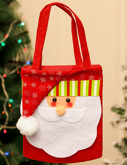 Fashion 20 Elderly Large Tote Bag Christmas Brushed Apple Bag