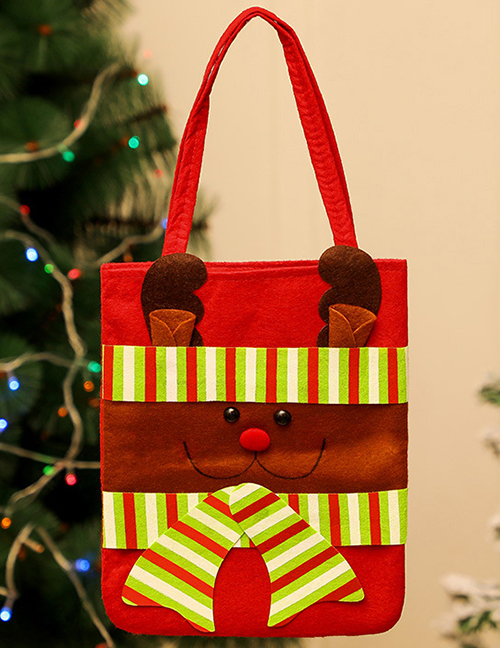 Fashion 22 Elk Large Tote Bag Christmas Brushed Apple Bag