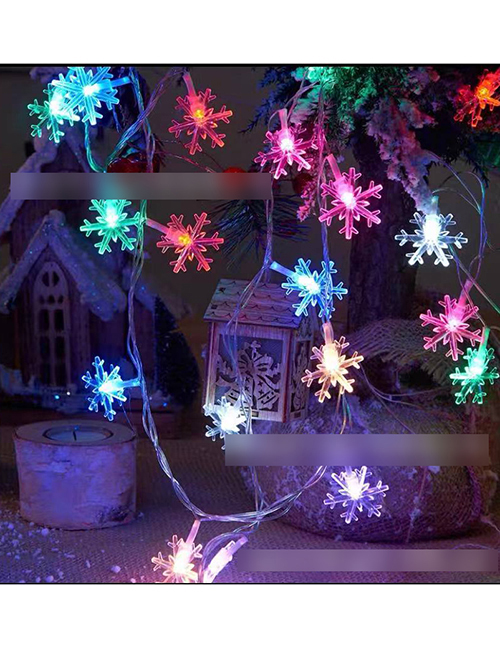 Fashion Snowflake Color 3 Meters 20 Lights (battery Model) Christmas Snowflake Lights (charged)