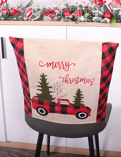 Fashion Gingham Car Seat Cover Fabric Christmas Seat Cover