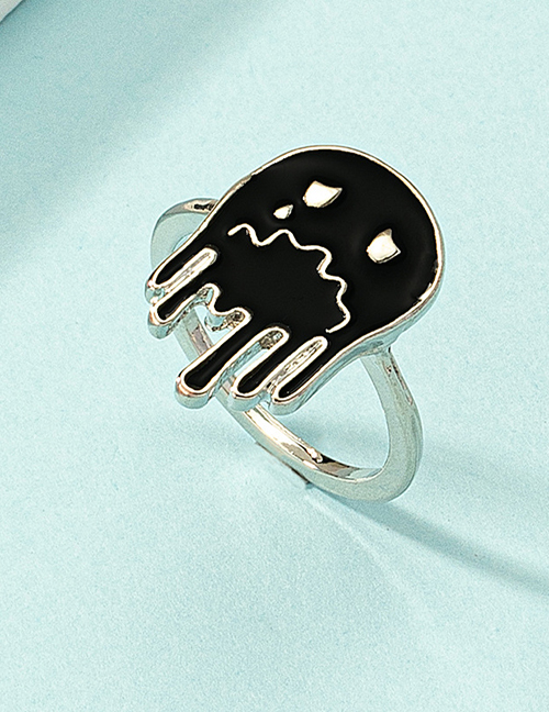 Fashion Ghost Alloy Drip Oil Ghost Ring