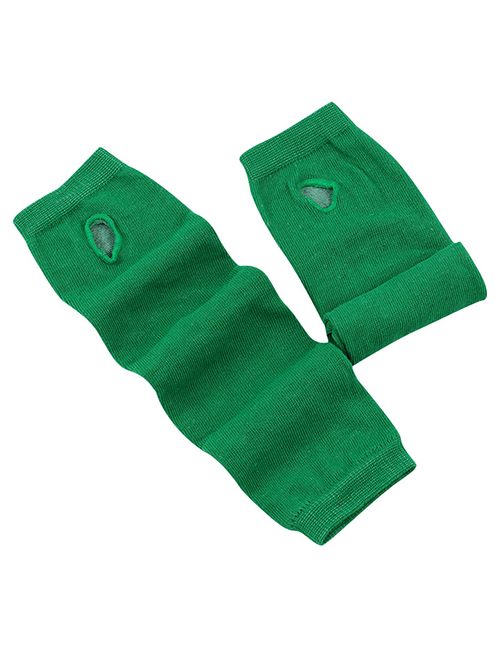 Fashion Pure Green 16 Polyester Fingerless Arm Cover