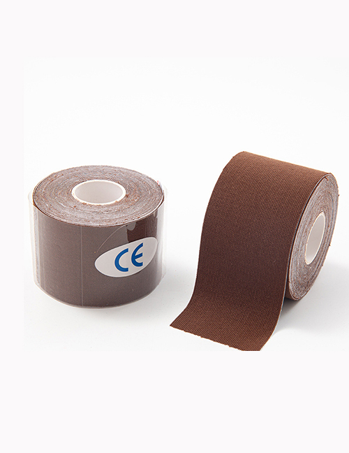 Fashion Brown Brown 7.5cm*5m Geometric Stretch Cloth Chest Tape