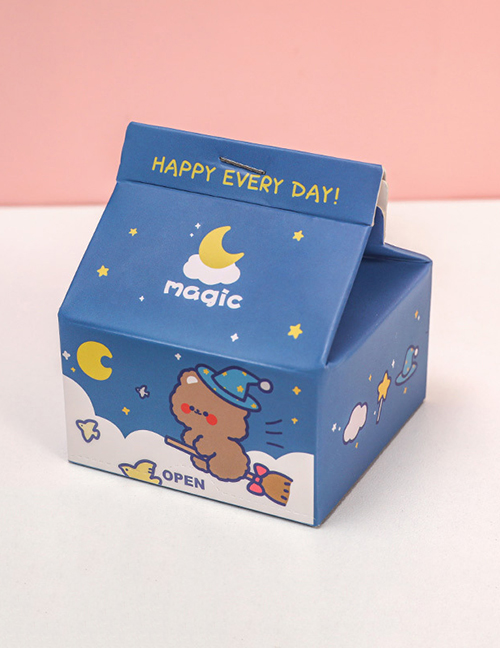Fashion Magic Starry Sky Paper Cartoon Milk Carton Note Pad