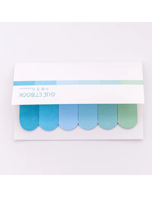 Fashion Cinnamon Mint Paper Color Gradient Stickable Sticky Notes
