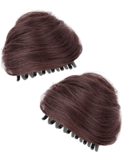Fashion Dark Brown [one Pair] Artificial Wig Cat Ears