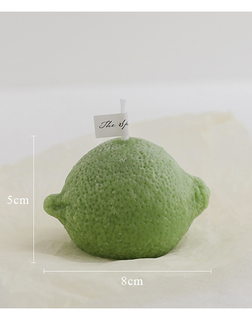 Fashion Lying Lime Green (lemon Scent) Geometric Lemon Scented Candle