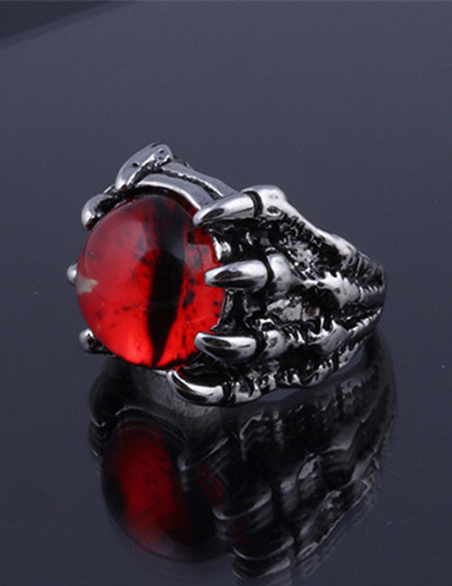 Fashion Red Demon Claw Demon Eye Ring