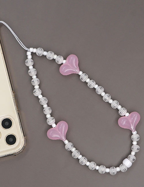 Fashion White Yayli Love Beading Mobile Phone Rope