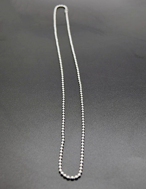 Fashion Silver-ballpoint Chain Titanium Irregular Chain Necklace