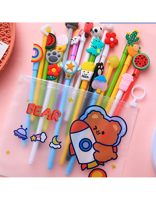Fashion Mixed Color Series (send A Random Pencil Case) Cartoon Gel Pen Set