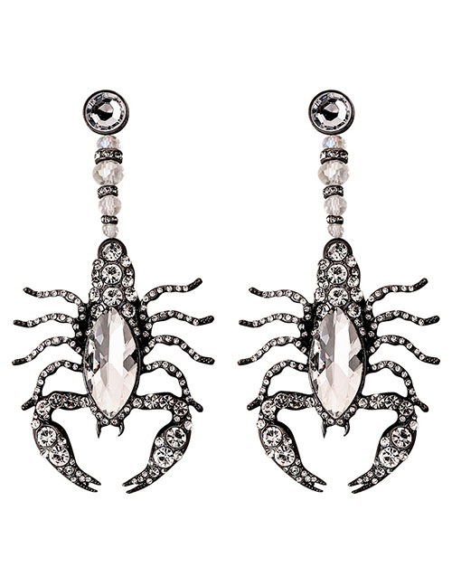 Fashion #2 Scorpion Alloy Diamond Scorpion Earrings