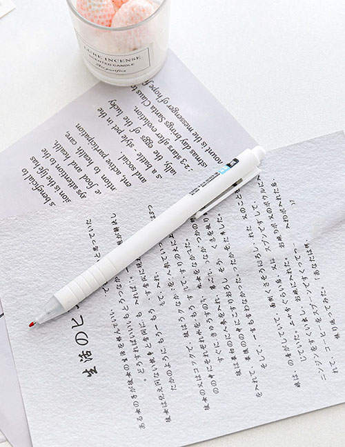 Fashion White Press Gel Pen