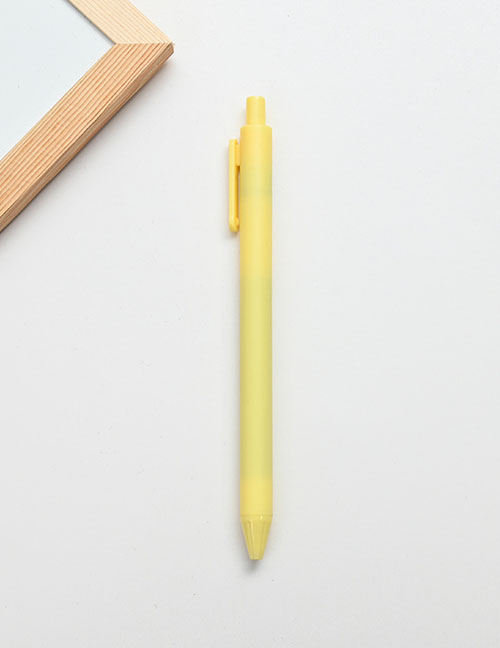 Fashion Push-button-yellow Color Press Gel Pen