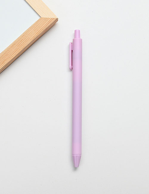 Fashion Push Style - Purple Color Press Gel Pen