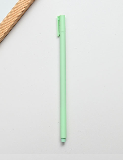 Fashion Pull The Hat - Light Green Color Press Gel Pen