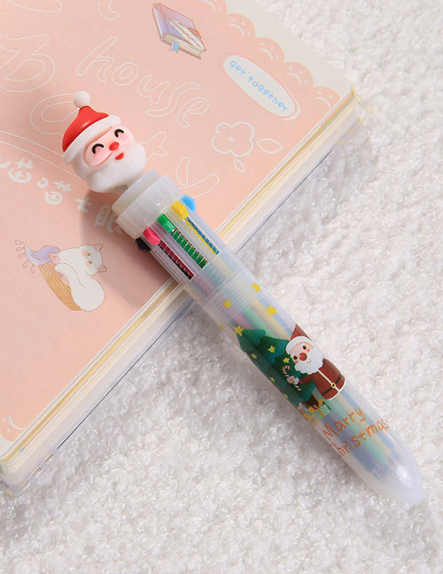 Fashion 10 Colors - Santa Claus Cartoon Santa Claus 10-color Ballpoint Pen