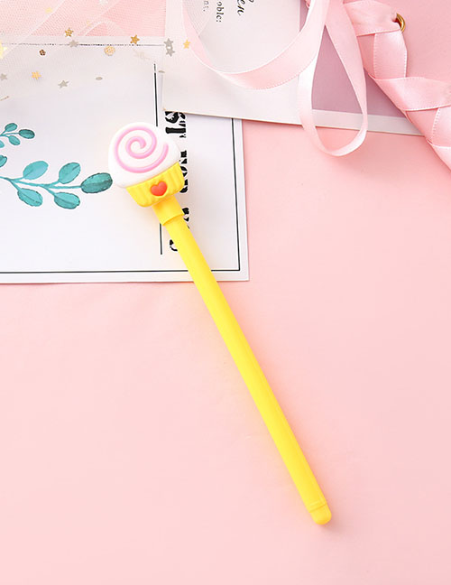 Fashion Yellow Stick - Cone Cartoon Food Gel Pen