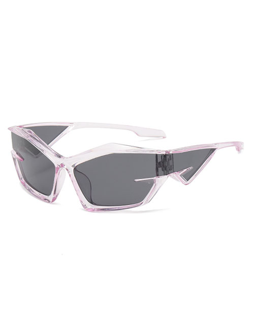 Fashion Transparent Purple Pc Cat Eye Sunglasses
