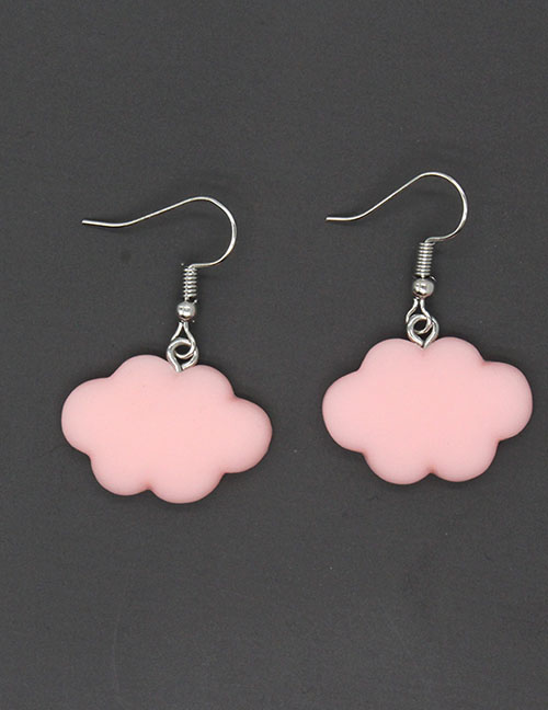 Fashion Pink Cartoon Cloud Earrings