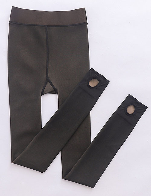 Fashion Black Feet Step On 300g Plus Velvet And Thick [80-140 Catties] Nylon Translucent Pantyhose