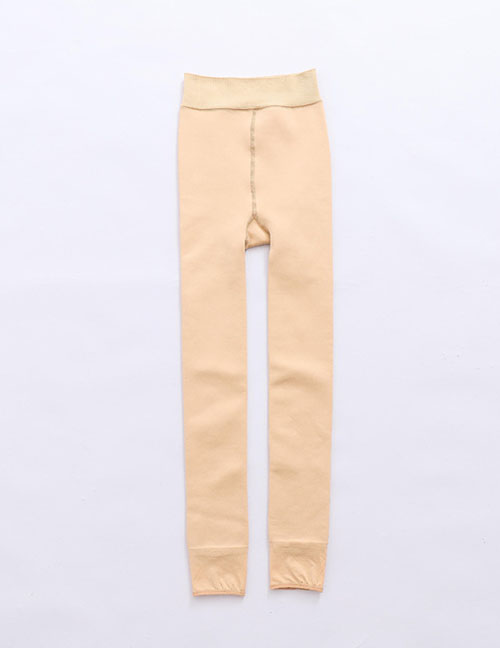 Fashion Skin Color Foot 200g (80-140 Catties) Nylon Knitted Fleece And Thick All-in-one Leggings