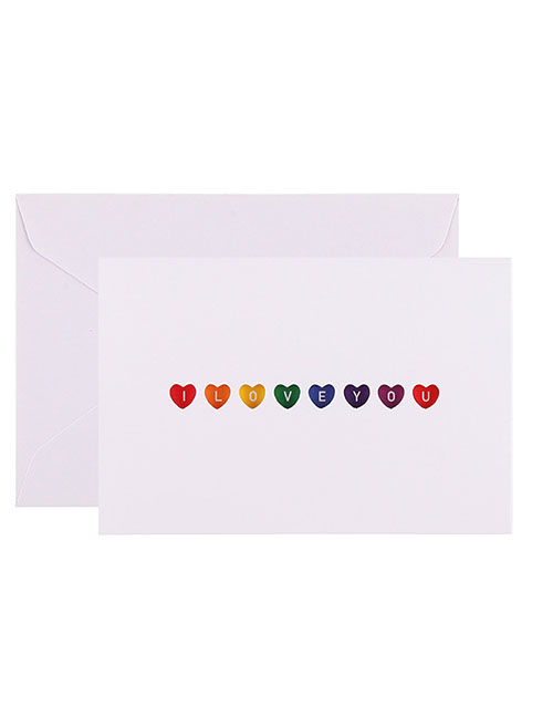 Fashion Color Iloveyou Hollow Out Love Love Expression Confession Greeting Card Love Greeting Card Birthday Greeting Card New Year Christmas Greeting Card