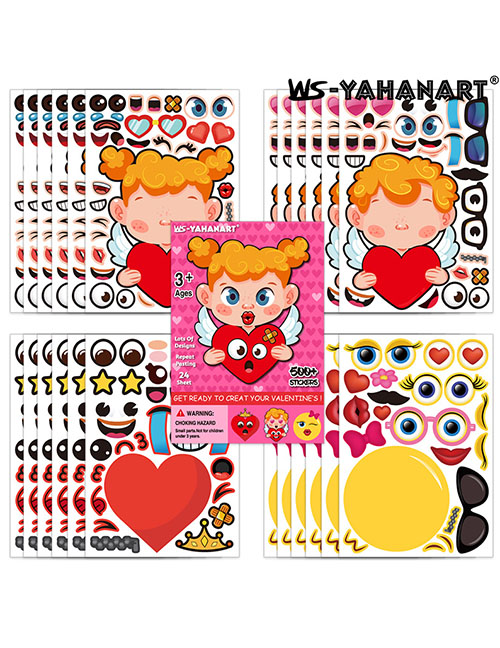 Fashion A Set Of 25 Sheets (including 1 Cover) Cartoon Love Tanabata Emoji Stickers