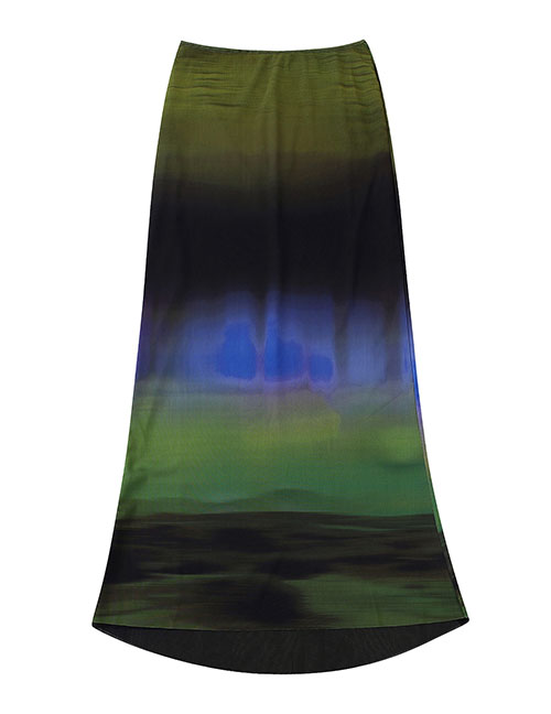 Fashion Skirt Polyester Printed Tulle Skirt