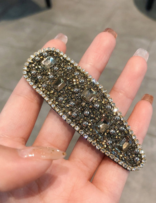 Fashion 3# Water Drop Mine Gold 2 Batches Geometric Diamond Drop Hair Clip