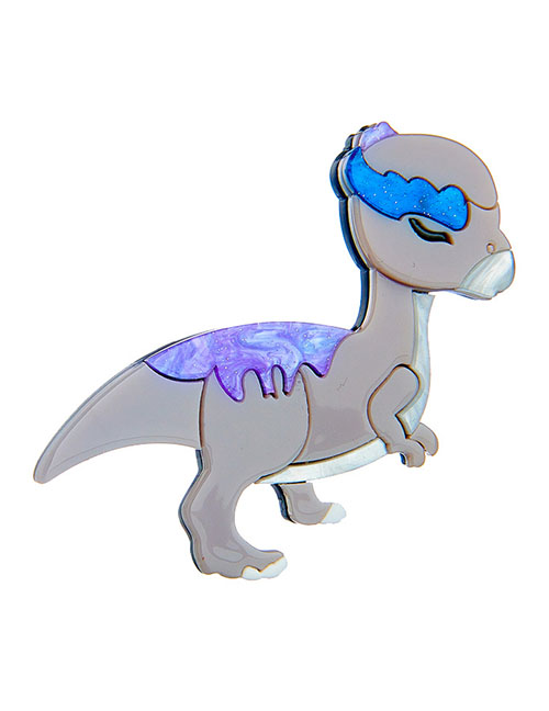Fashion Dinosaur Cartoon Acrylic 3d Dinosaur Brooch