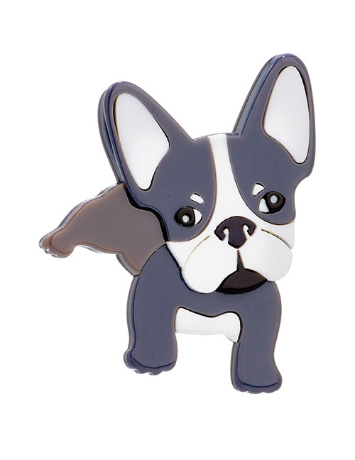 Fashion Puppy Cartoon Acrylic Puppy Brooch