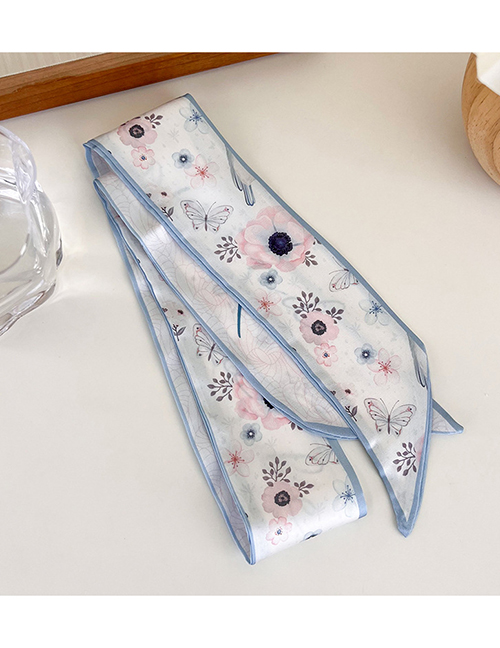 Fashion A Butterfly Fabric Printed Hair Tie Scarf