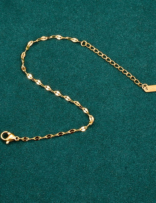 Fashion Gold - Anklet Titanium Geometric Chain Anklet