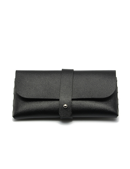 Fashion Press The Buckle Soft Bag (black) The Leather Square Presses The Glasses Bag