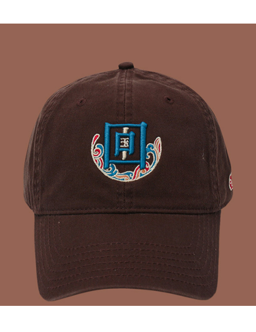 Fashion Coffee Polyester Geometric Embroidery Baseball Cap