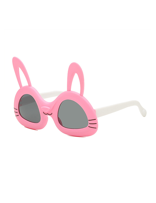 Fashion Pink Frame White Legs Cartoon Rabbit Kids Sunglasses