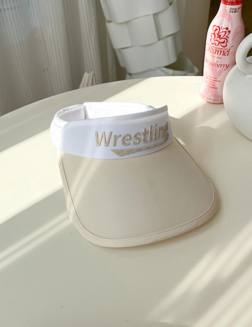 Fashion Adult White Personal Letters And Pumping Empty Top Sun Caps