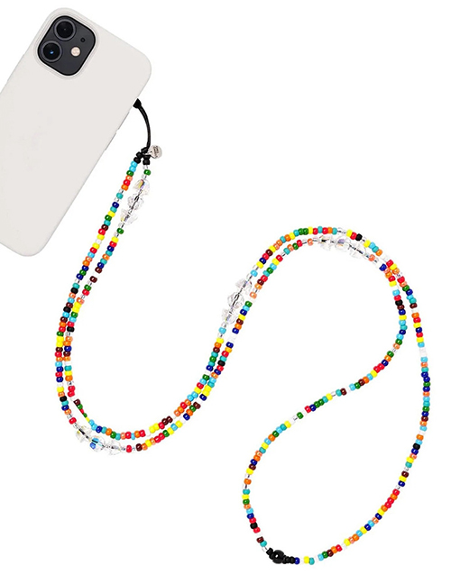 Fashion Color Color Bead Beaded Mobile Phone Chain
