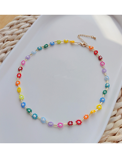 Fashion Color Rice Beads Chingci Format Necklace