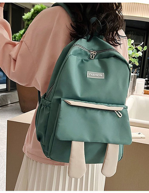 Fashion Green Oxford Cloth Large Capacity Backpack