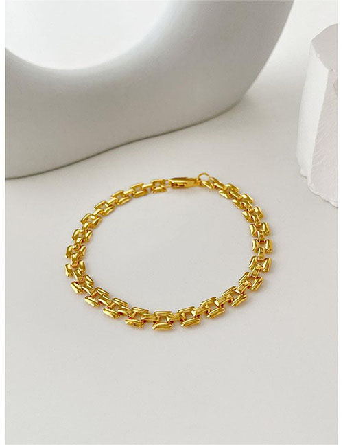 Fashion Gold Long Bracelet Metal Geometric Strap Bracelet