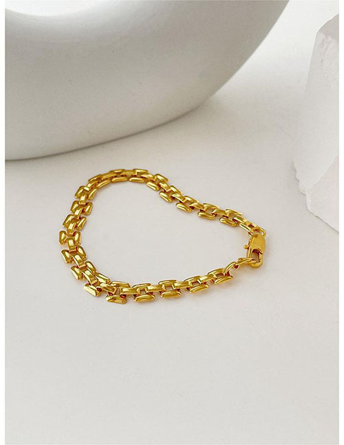 Fashion Gold Short Bracelet Metal Geometric Strap Bracelet