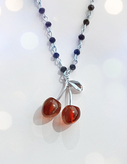 Fashion 1# Alloy Geometric Cherry Necklace