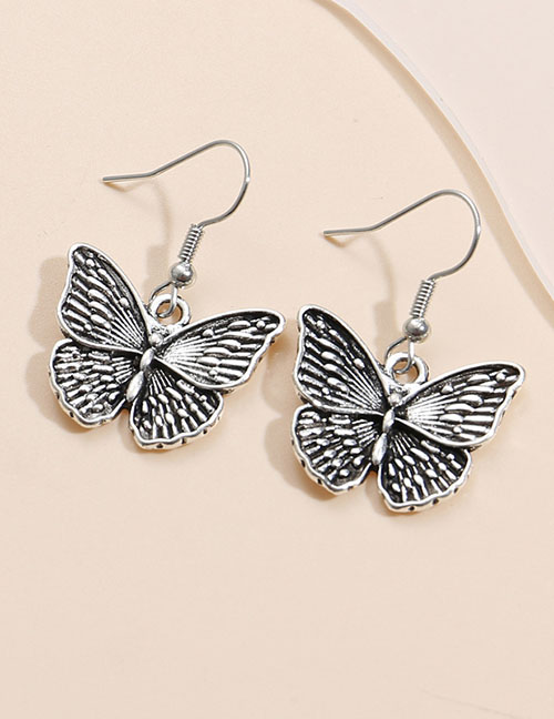 Fashion 3# Alloy Butterfly Earrings