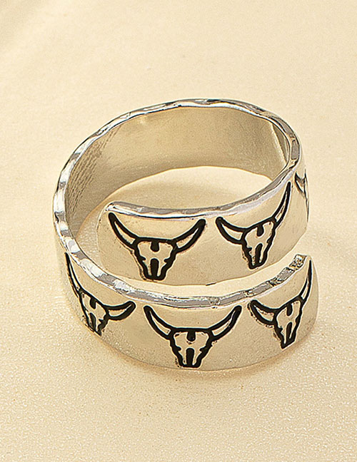 Fashion Horns Alloy Geometric Horn Split Ring